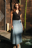 The Handblock Print Wrap Skirt