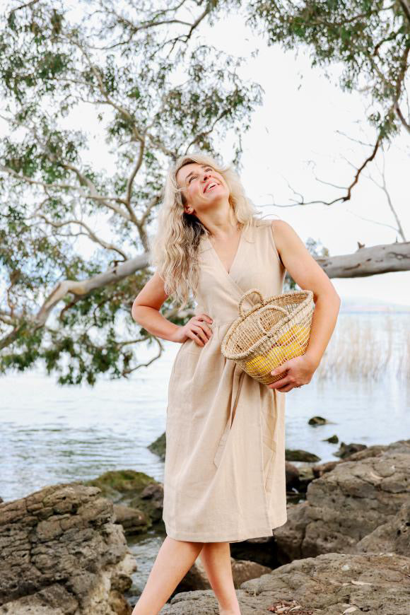 Hemp Sandy Wrap Dress