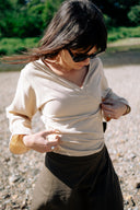 Wrap Top Straight Sleeves