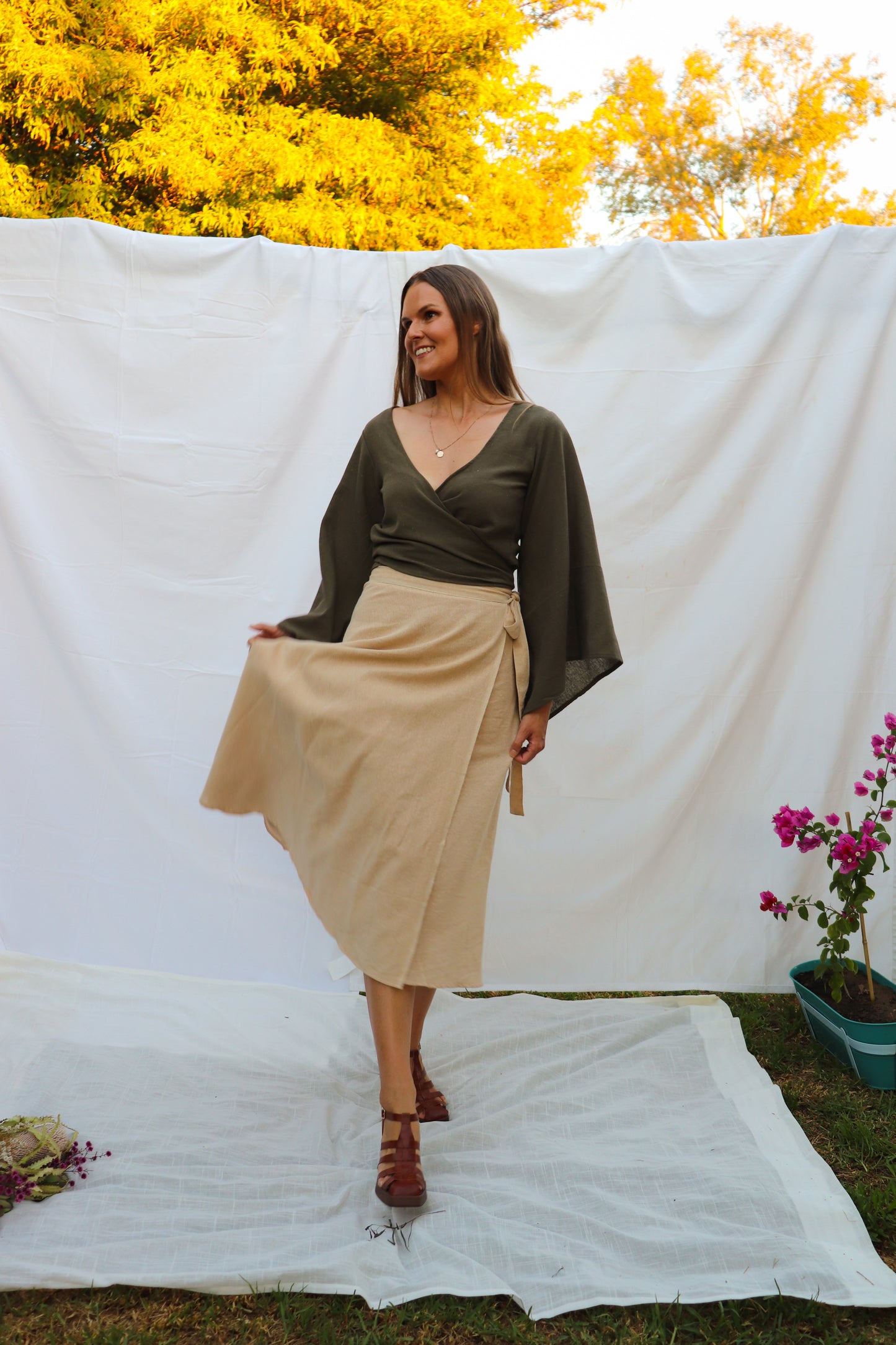 Wildalaya Earth Wrap Skirt (Loop - Free Size)