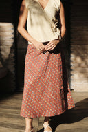 The Handblock Print Wrap Skirt