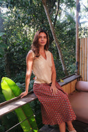 The Handblock Print Wrap Skirt