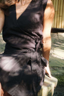 The Hemp–Linen Wrap Skirt — Short