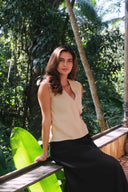 The Hemp–Linen Wrap Skirt — Long