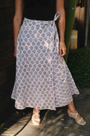 The Handblock Print Wrap Skirt