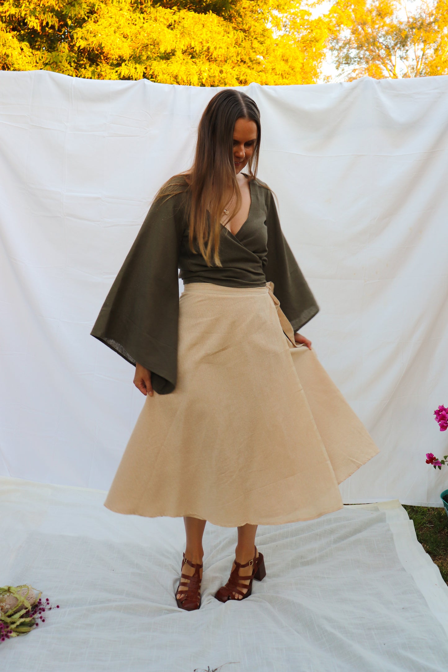Wildalaya Earth Wrap Skirt (Loop - Free Size)