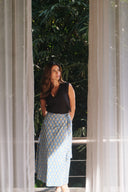 Ash Black Wrap Tie Top