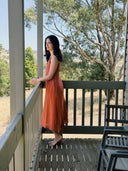 Clay Red Midi Dress