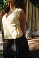 Sandy Wrap Tie Top