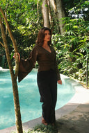 Mossy Grove Wrap Top