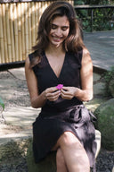 The Hemp–Linen Wrap Skirt — Short