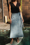 The Handblock Print Wrap Skirt