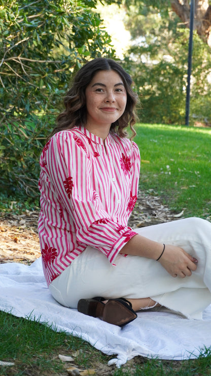 Lanes of Goa Pink Shirt