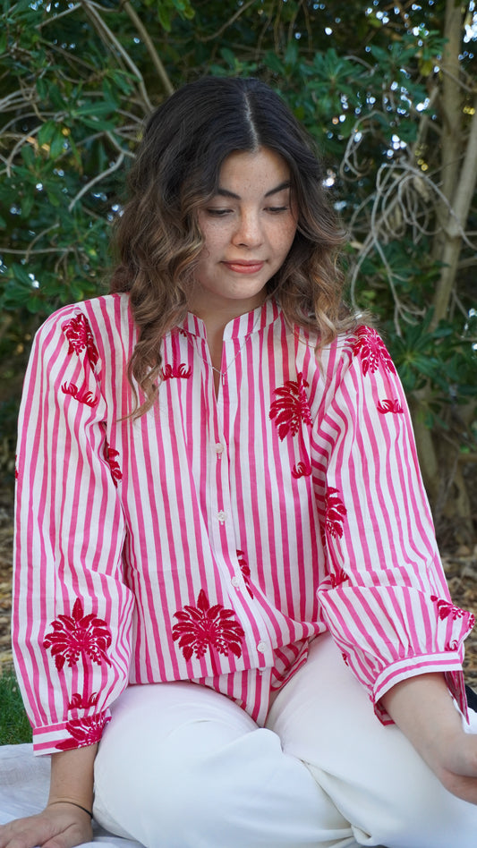 Lanes of Goa Pink Shirt