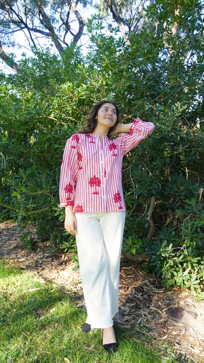 Lanes of Goa Pink Shirt