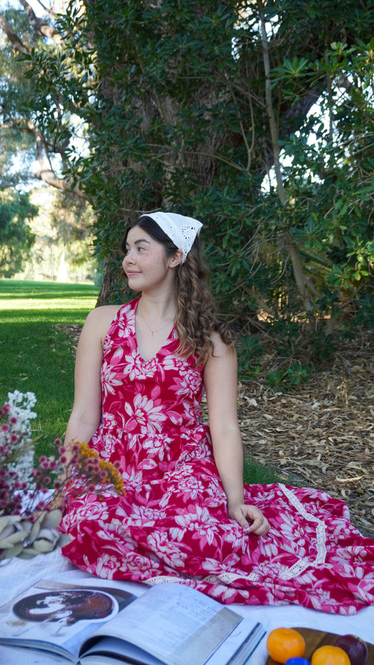 Petal Song Halter Dress