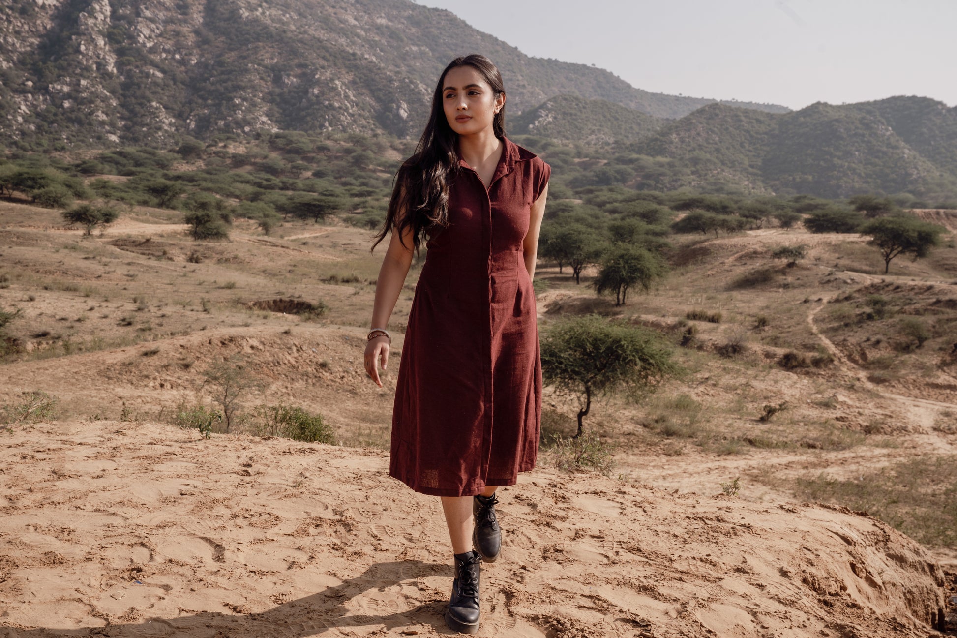 Aruna Wildalaya Hemp Shirt Dress