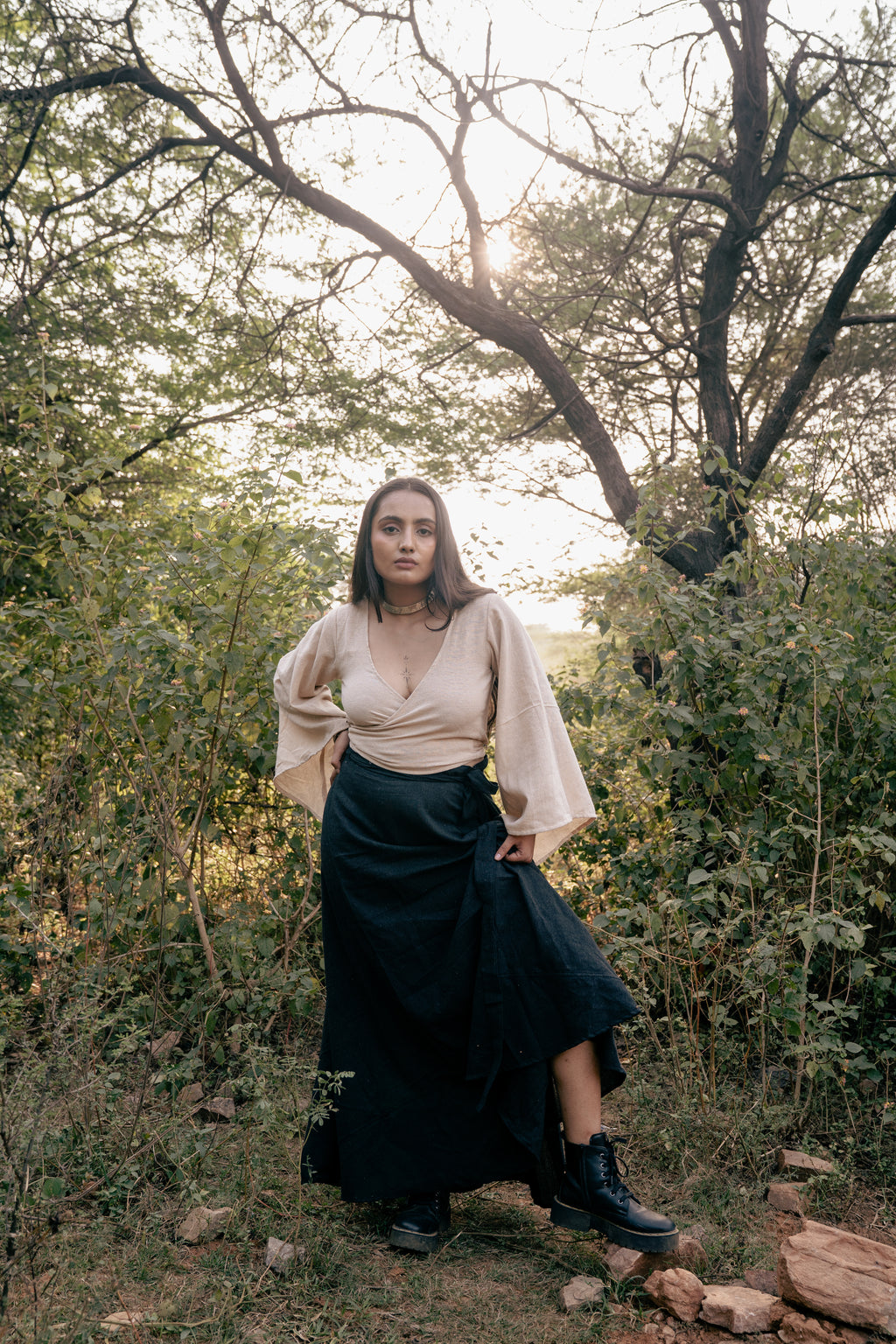 Wildalaya Hemp Wrap Skirt (Free Size)