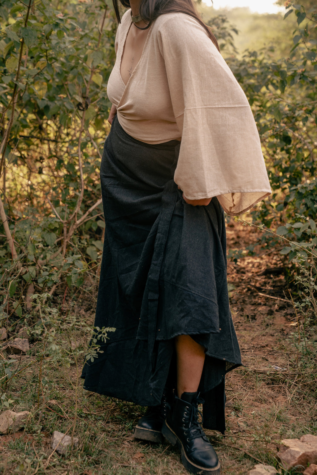 Wildalaya Hemp Wrap Skirt (Free Size)