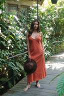 Clay Red Midi Dress