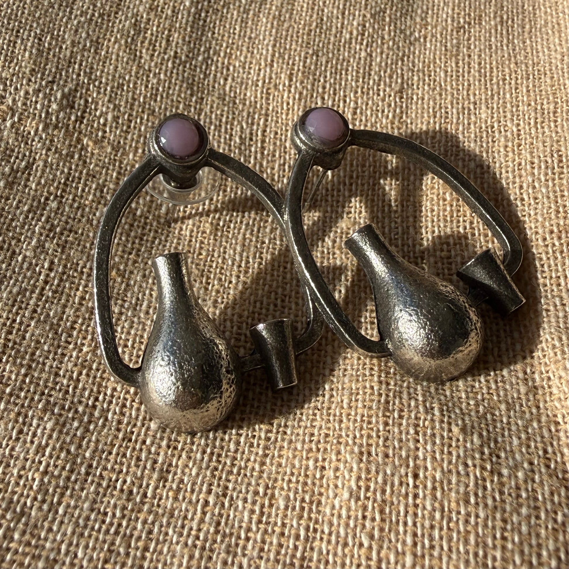 Oxidised Earrings Vessel and Cup