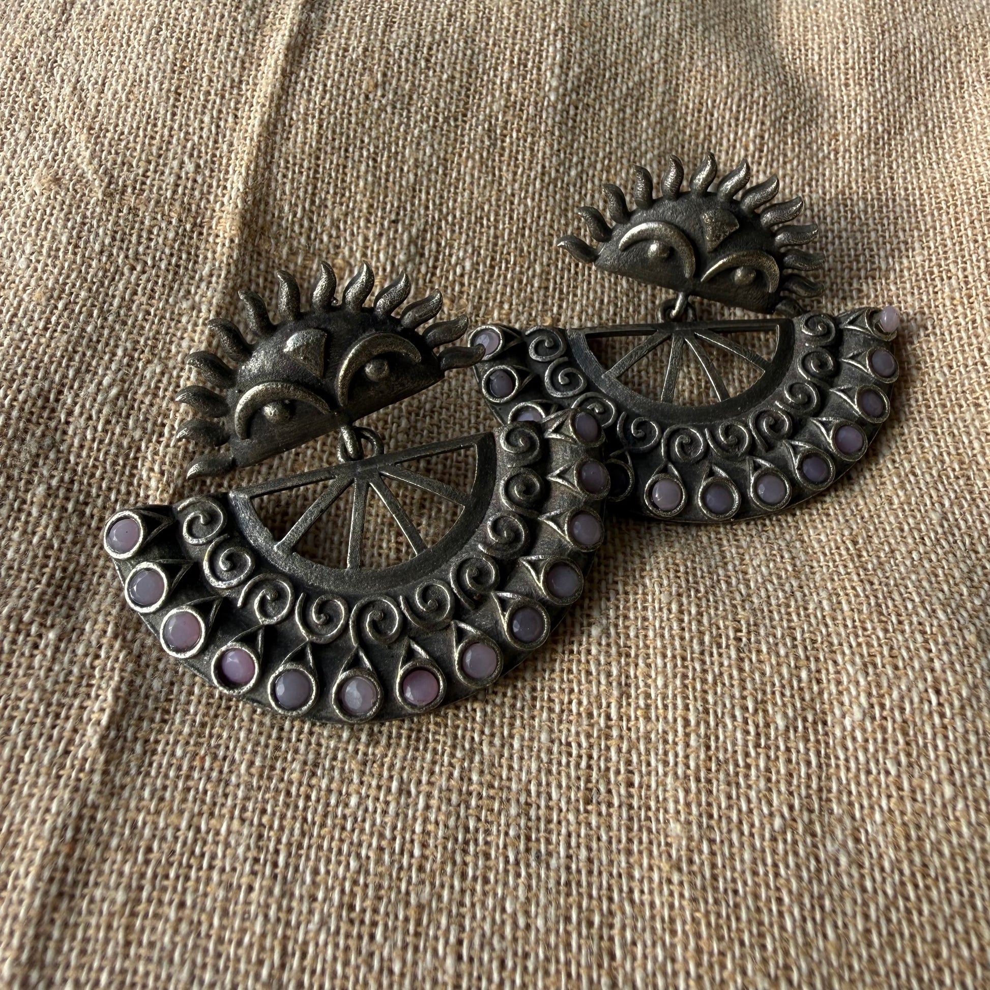 Oxidised Earrings Sunshine