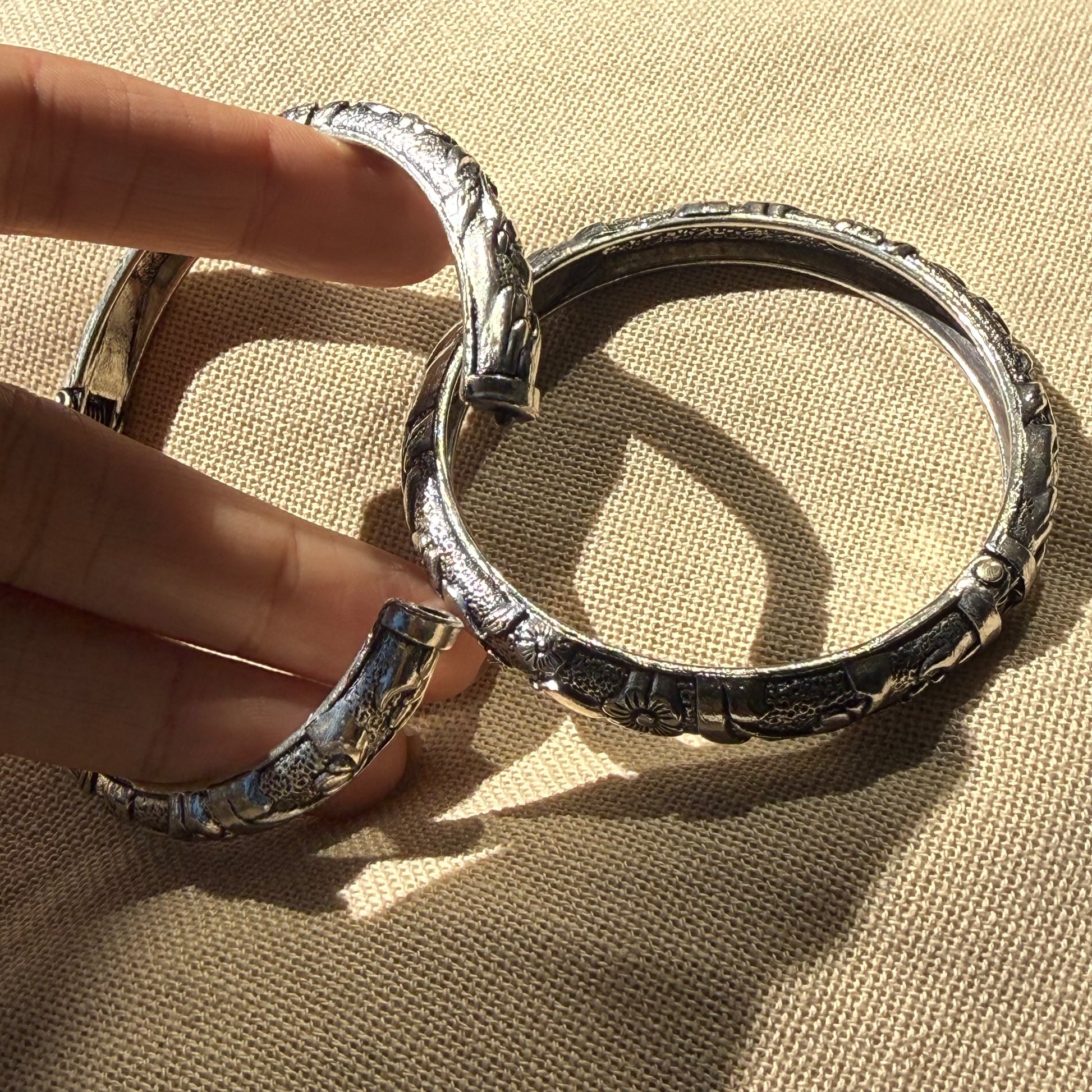 Oxidised Adjustable Bangles