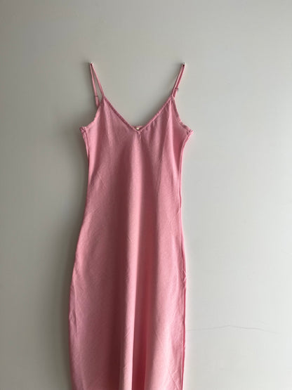 Rose Pink Midi Dress