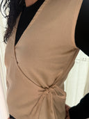 Sandy Wrap Tie Top