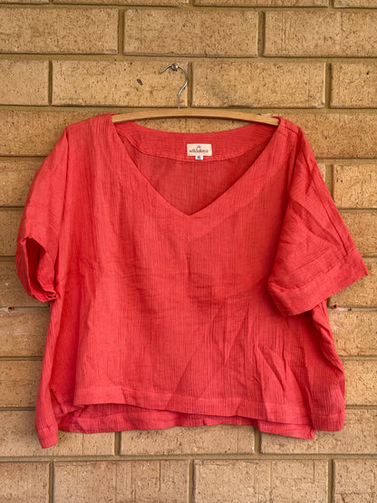 Hot Pink Boxy Top