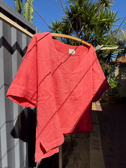 Hot Pink Boxy Top