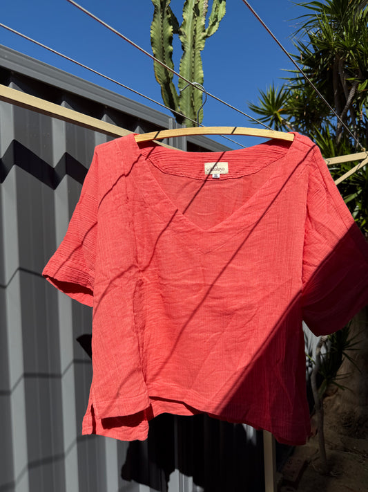 Hot Pink Boxy Top