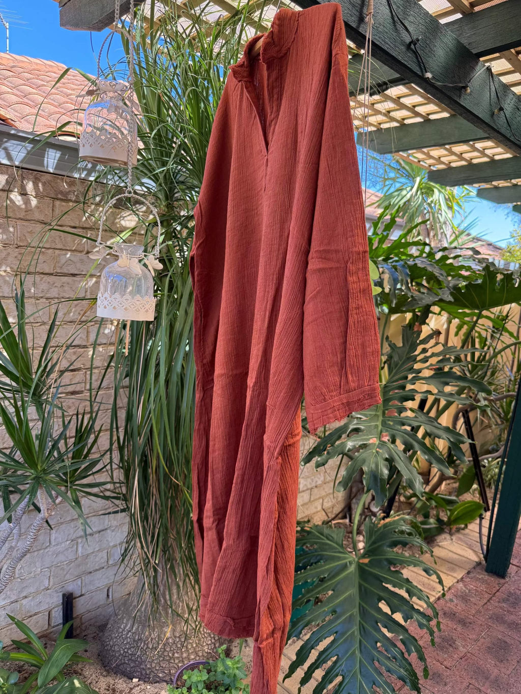 Brown Rust Long Dress
