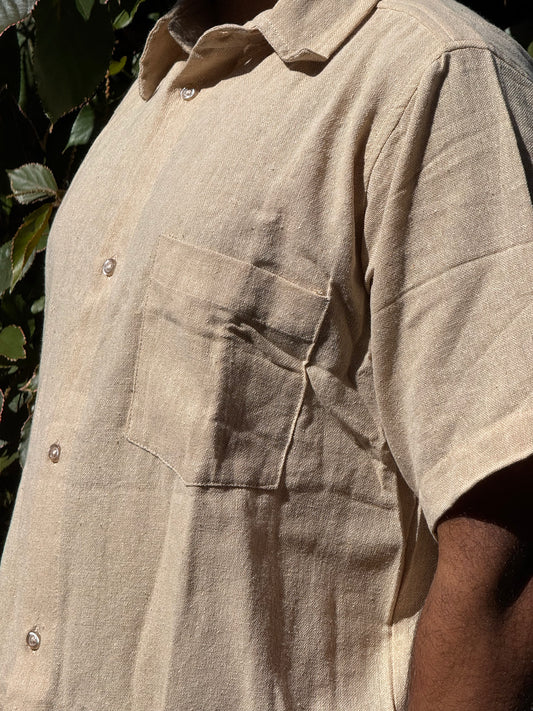 Men Oversize Short Sleeve Shirt