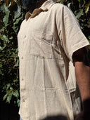 Hemp Men Shirt - Wildalaya Oversize Short Sleeve Casual Style for Men