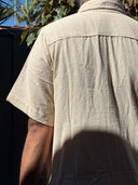 Hemp Men Shirt - Wildalaya Oversize Short Sleeve Casual Style for Men