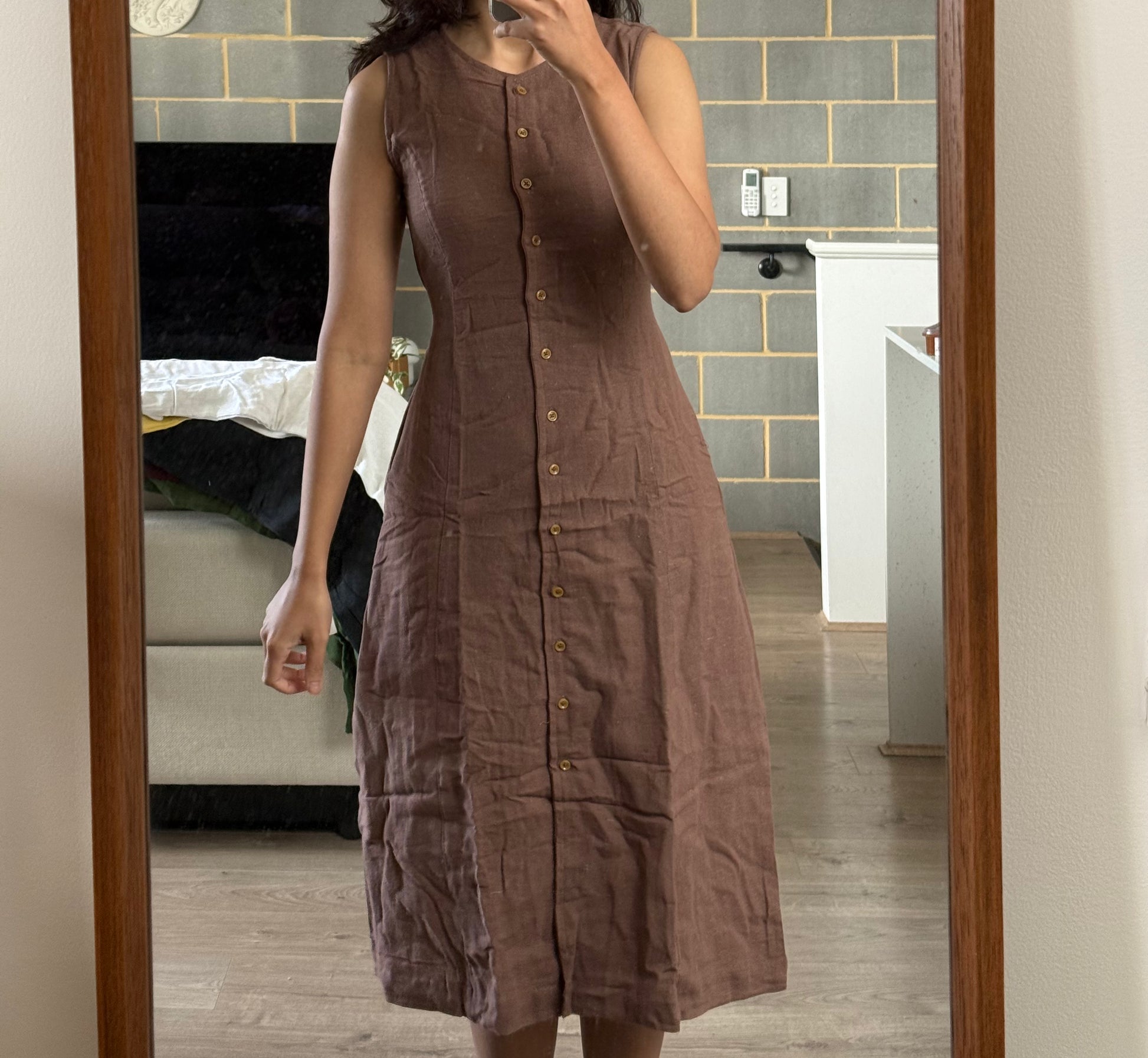 The Willow Hemp Dress Clay