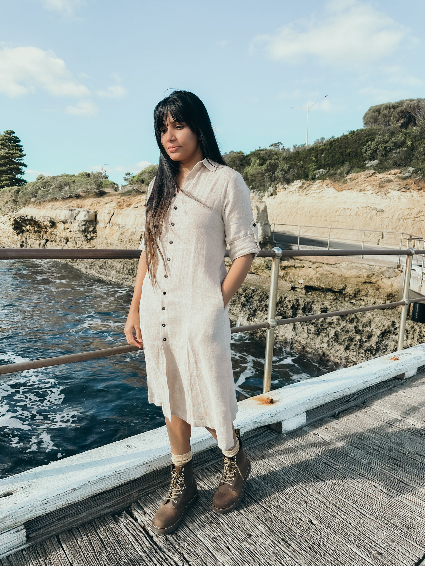 Hemp A-line Dress
