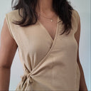 Sandy Wrap Tie Top