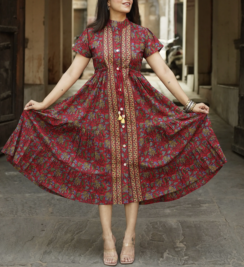 Gulrang Dress, a Colourful day
