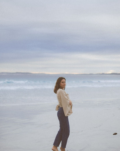 Sandy Hemp Wrap Top