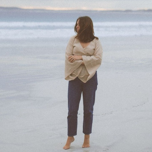 Sandy Hemp Wrap Top