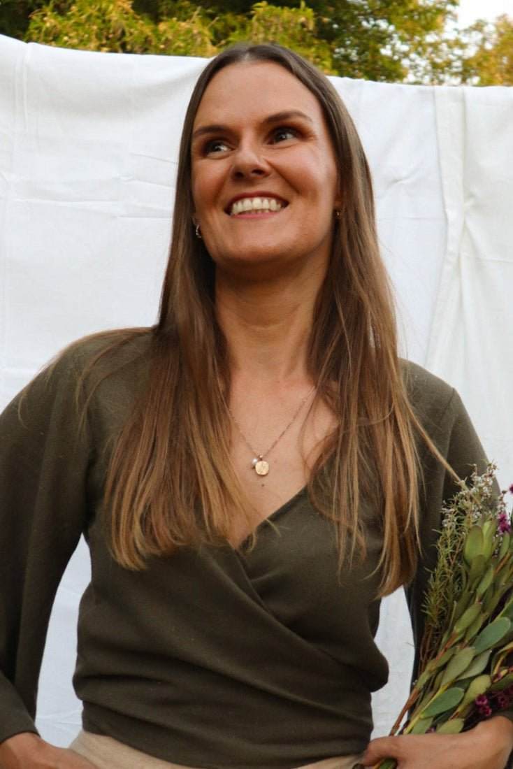 Mossy Grove Hemp Wrap Top - Sustainable & Stylish Wildalaya