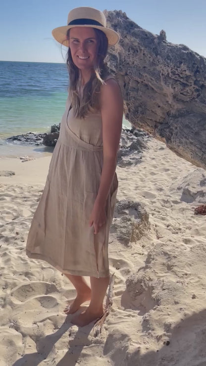 Hemp Sandy Wrap Dress
