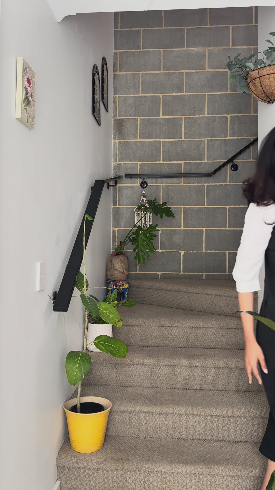 Hemp Black Midi Slip Dress Wildalaya