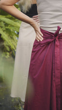 Everyday Hemp Wrap Skirt Dark Peat