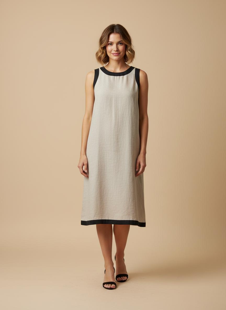 Double Colour Hemp Dress