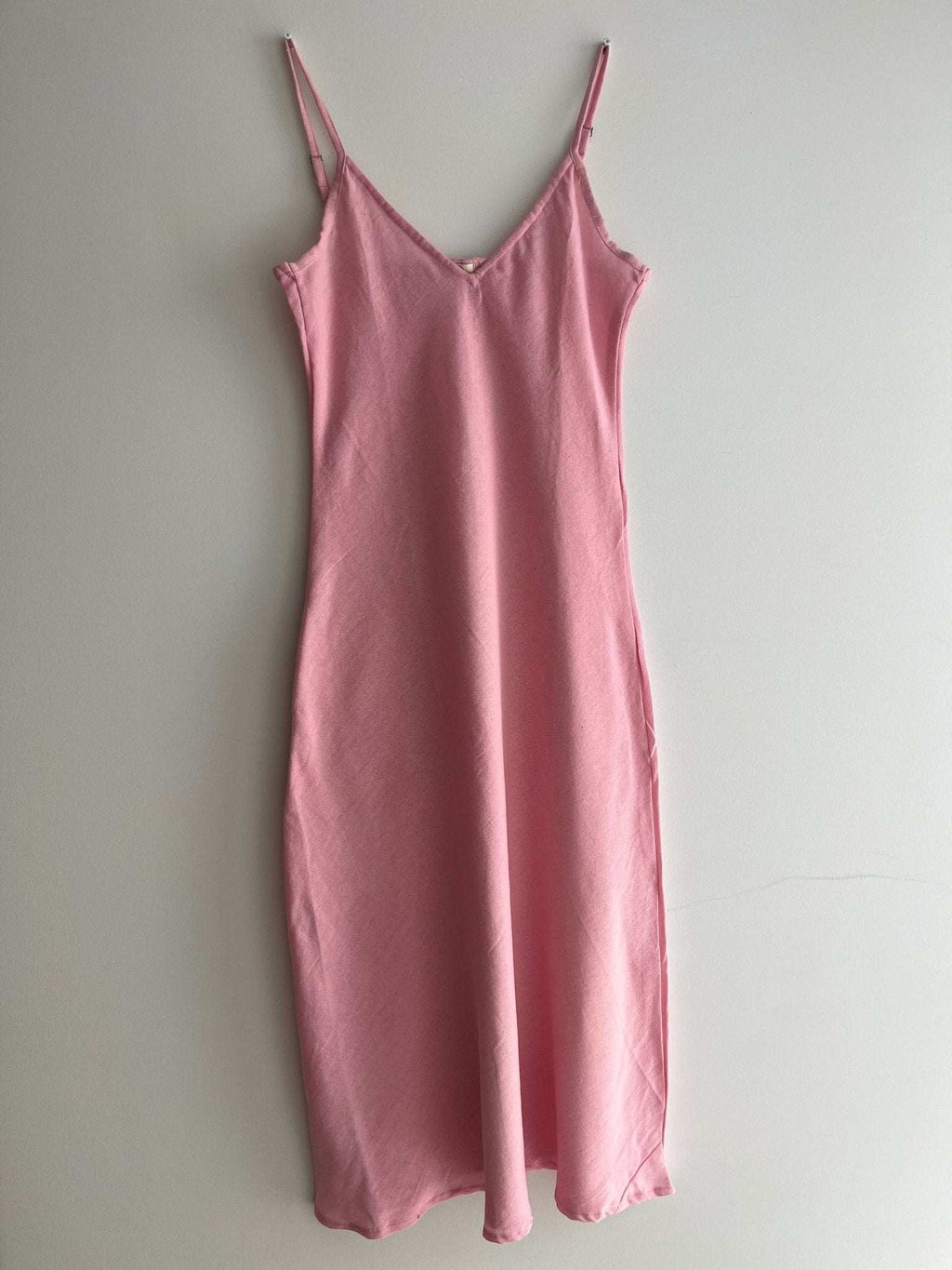 Rose Hemp Pink Midi Dress - Wildalaya Pink Hemp