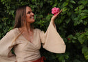 Sandy Hemp Wrap Top - Wildalaya