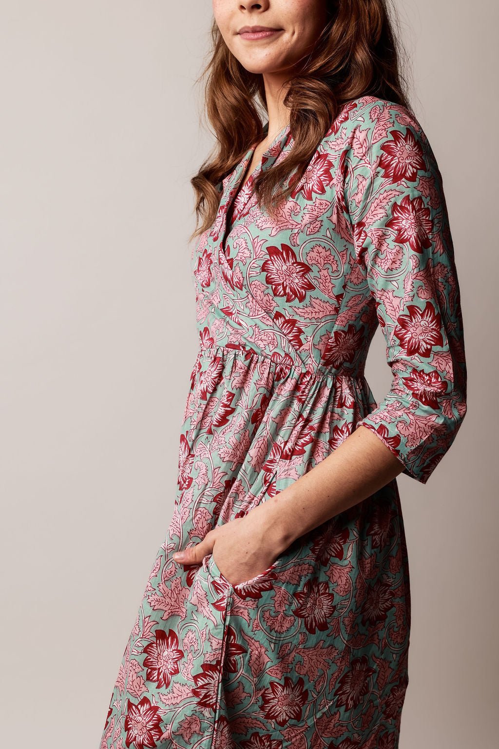 Bagh Handblock Printed Dress - Wildalaya